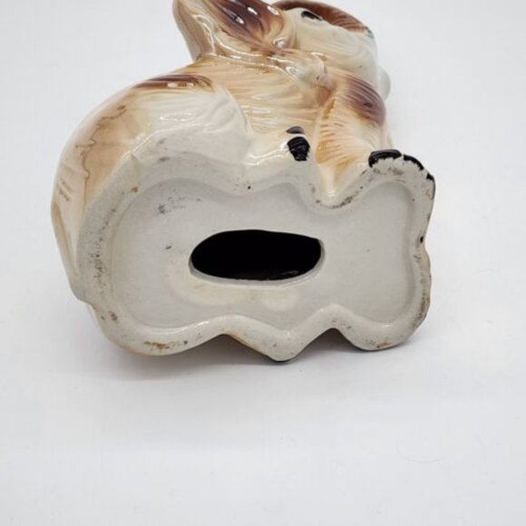 Vintage Brazilian Lusterware Elephant Figurine Seated Truck Up - Picture 7 of 7